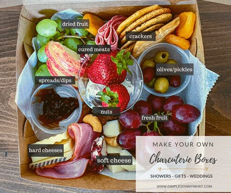 These mini graze boxes are perfect for gifts, parties, weddings, picnics... Here's the scoop and the supplies you'll need. Grazing Box Ideas, Charcuterie Lunch, Graze Boxes, Charcuterie Boxes, Charcuterie Gifts, Graze Box, Charcuterie Plate, Charcuterie Inspiration, Charcuterie Platter