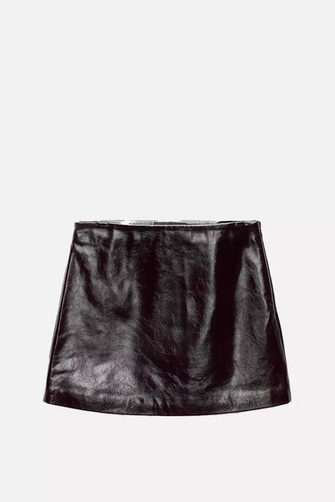 29 Cool Hits To Get Your Excited For The New Season | SheerLuxe Zara Sneakers, Leather Mini Skirt, Cool Fits, Invisible Zip, Beauty Life, Zara Woman, Leather Mini Skirts, Tracksuit Bottoms, Leather Mini