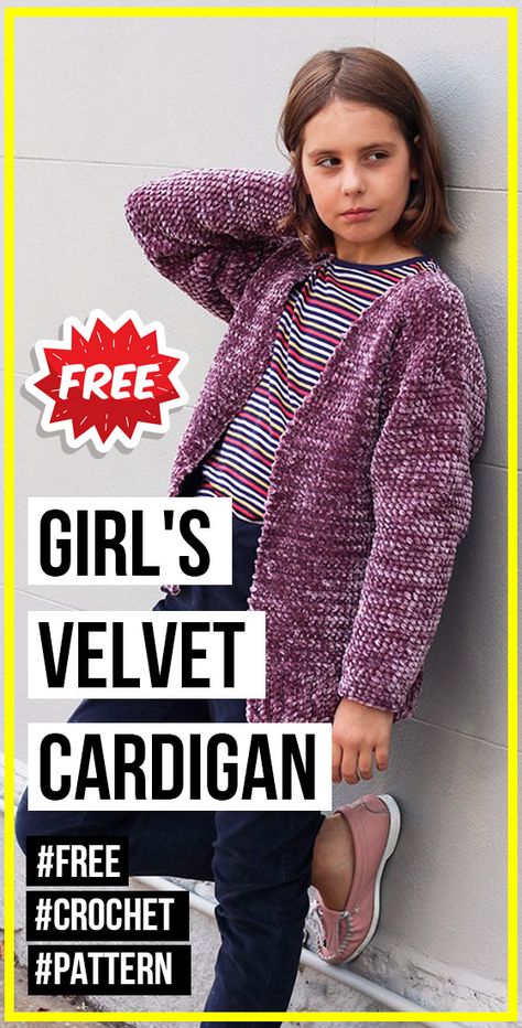 Easy Crochet Cardigan Pattern, Easy Crochet Cardigan, Crocheted Accessories, Cardigan Free Pattern, Crochet Children, Crochet For Children, Crochet Sweater Vest, Crochet Cardigan Free, Clothing Crochet