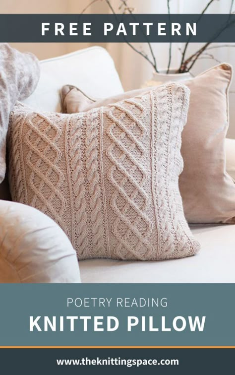 Free Knitting Patterns For Cushion Covers, Knitting Cushion Covers Pattern, Cushion Cover Knitting Pattern, Free Knitted Pillow Cover Patterns, Knitting Pattern Pillow Cover, Knitting Cushion Covers, Home Knitting Projects, Knitting Pillow Covers, Knitted Pillows Patterns Free