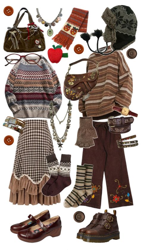 Crazy Fashion Outfits, Twee Outfits, Grandma Aesthetic Outfit, Grandmacore Outfit, Grandma Clothes, Grandma Cottagecore, Silly Clothes, Cottagecore Cottage, Funky Outfits