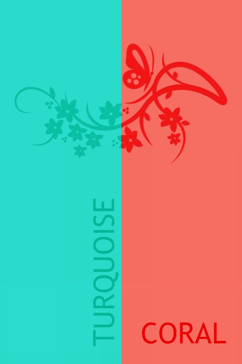 Coral And Turquoise Wedding Colors, Branding Palette, Color Duos, In Color Balance, Wallpaper Scenery, Tiktok Slideshow, Coral And Aqua, Coral And Green, Colours That Go Together