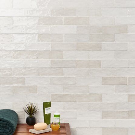 Ivy Hill Tile Kingston 3" x 8" Ceramic Subway Tile | Wayfair Tahoe Kitchen, Kitchen Cabinets Color Combination, Tiles For Wall, Glazed Ceramic Tile, Ceramic Subway Tile, Ivy Hill Tile, Ceramic Floor Tiles, Zellige Tile, Subway Tile Backsplash