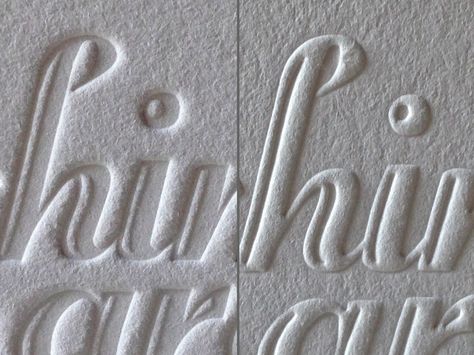 Embossing v. Deboss – Closeup Emboss Printing, Embossed Business Cards, Business Stationary, Embossing Stamp, Embossed Fabric, Cricut Expression, Embossed Printing, Photo Album Diy, Letterpress Invitations