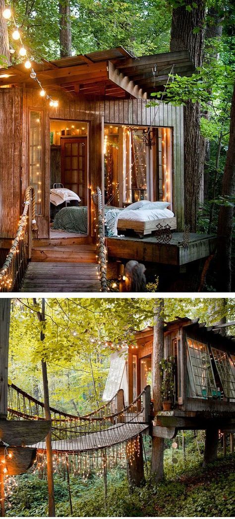 Tree house....Nice for bird-like creatures. Treeless Treehouse, Treehouse Ladder, Bedroom Playhouse, Small Treehouse, Indoor Treehouse, Diy Bridge, Rustic Treehouse, Treehouse Interior, Treehouse Kids