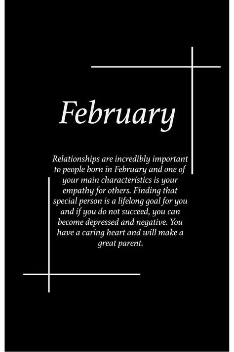 Facts About Birthday Months, February Born Quotes, Simple Funny Quotes, Birth Month Facts, Diary Ideas Writing, Cute Diary Ideas, February New Month, Cute Diary Ideas Writing, Birth Month Personality