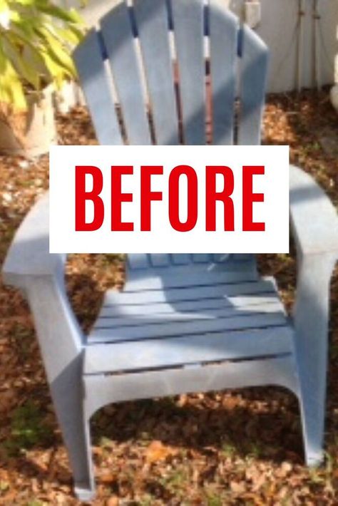 Plastic Lawn Chair Makeover, Plastic Chair Makeover Diy, Outdoor Rocking Chairs Patio Ideas, Plastic Chair Makeover, Kids Outdoor Chairs, Painting Plastic Chairs, Plastic Garden Chairs, Outdoor Plastic Chairs, Patio Chairs Makeover