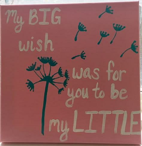 Big/Little Reveal Canvas #sorority Canvas Sorority, Big Little Quotes, Sorority Big Little Reveal, Sorority Reveal Shirts, Little Gifts Sorority, Big Little Canvas, Sorority Art, Big Little Basket, Big Little Shirts