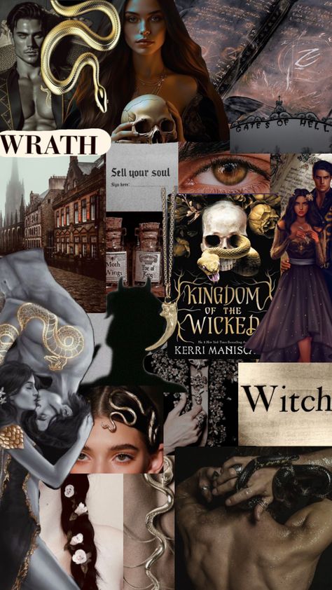 Kingdom of the wicked - Kerri Maniscalco #kingdomofthewicked #kingdomofthewickedaesthetic #kerrimaniscalco #wrath #emiliadicarlo #witch #bookaesthetic #fantasybooks #fantasyaesthetic #romantasy #enemiestolovers Wicked Book Series, Audrey Rose Wadsworth, Kerri Maniscalco, Wicked Book, Kingdom Of The Wicked, Audrey Rose, Jude Duarte, Bookish Art, Fantasy Romance Books