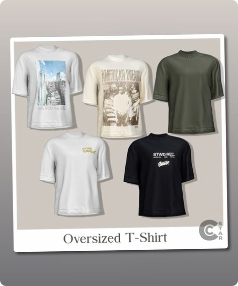 Sims 4 Clothing CC: Stylish Male Oversized T-Shirt Clothing Cc Sims 4 Men, Sims 4 Cc Mens T Shirt, Sims Male Outfit Cc, Cc Sims 4 Clothing For Men, Male Cc For Sims 4, Sims 4 Cc Male Collection, Men’s Clothing Sims 4 Cc, Cc Mens Clothes, Sims Cc Outfits Male