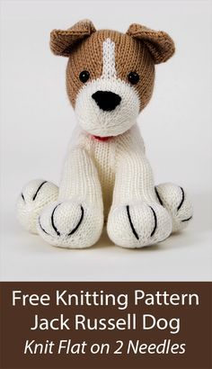 Knitted Crafts, Dog Knitting, Knitting Dolls Free Patterns, Knitting Patterns Free Dog, Knitted Dolls Free, Teddy Bear Knitting Pattern, Animal Knitting, Knitted Stuffed Animals, Bear Patterns Free