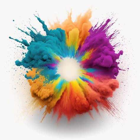 Explosion Of Colors, Color Splash Background, Holi Design, Holi Theme, Holi Color, Colorful Explosion, Color Splash Art, Paint Explosion, Color Splash Effect