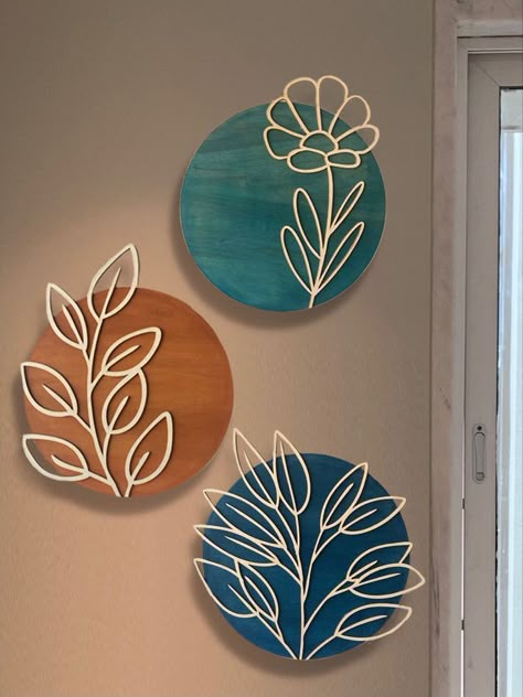 Diy Wall Art Decor, Art Decor Diy, Craft Room Decor, Wall Decor Design, Diy Crafts Room Decor, Diy Crafts For Home Decor, Unique Wall Decor, Decor Living Room, Diy Art Painting