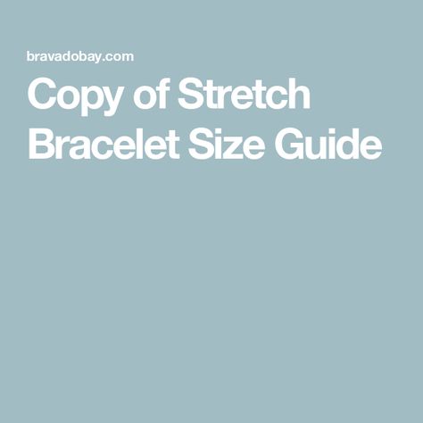 Copy of Stretch Bracelet Size Guide Stretch Bracelet Size Chart, Bracelet Length Chart, Bracelet Size Guide, Average Size Women, Bracelet Size Chart, Tape Measures, Bead Tutorials, Instagram Tags, Stretchy Bracelets