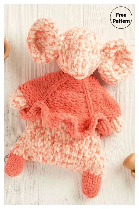 Ballerina Elephant Rag Doll Free Knitting Pattern Ballerina Elephant, Rag Doll Patterns, Stitch Items, Toy Knitting Patterns, Bernat Baby Blanket, Sew Baby, Rag Doll Pattern, Doll Knitting, Knitting Patterns Toys