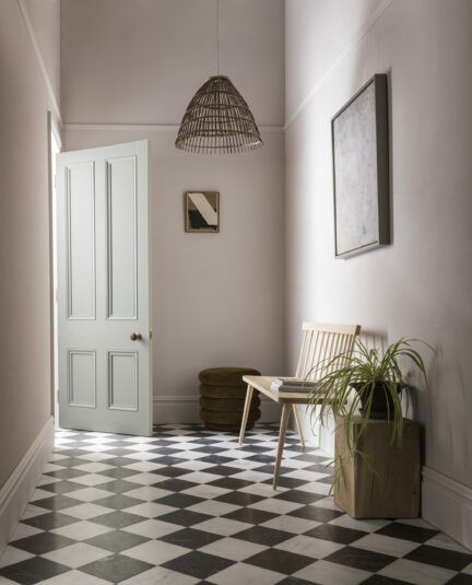 Victorian Tiles | Floor & Wall Tiles | Mandarin Stone Off White Tiles, Black White Tiles, Black And White Hallway, Fluted Glass Door, Hallway Tiles, Black And White Tiles Bathroom, Colour Decor, Floor Marble, Victorian Hallway