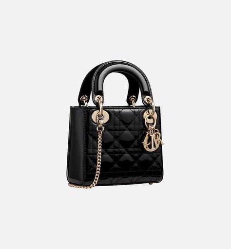 Lady Dior Mini, Mini Lady Dior, Lady Dior Handbag, Dior Handbags, The Lady, Lady Dior Bag, Lady Dior, Chains Jewelry, Gold Tone Metal