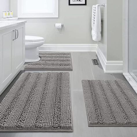 Bath Mat Ideas Bathroom, Oasis Decor, Shower And Toilet, 3 Piece Bathroom, Rich Decor, Vibrant Decor, Eggshell Blue, Toilet Rug, Shag Rugs