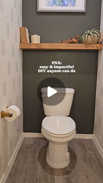 CODY & NIKOLINA STADLER on Instagram: "Did you know that you can swap your toilet lever? 🤯  Comment LEVER, and we'll send you a direct link to this $22 lever that comes in three other colors.   Such an inexpensive way to instantly elevate your water closet! 😍  #diyhomeimprovement #easydiy #inexpensivediy #doityourself #watercloset #interiordesign #homesweethome #homedesign #budgethome #budgetfriendlydecor #budgetfriendly #bathroom" Toilet Room Design Ideas, Decorating Water Closet, Master Bath Water Closet, Water Closet Decor Ideas, Small Water Closet Ideas, Bathroom With Toilet Closet, Water Closet Decor Toilet Room, Small Toilet Room Design, Toilet Closet Ideas