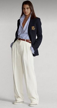 Ralph Lauren Looks, Ralph Lauren Womens Clothing, Ralph Lauren Style, Mode Casual, Blazer Designs, Old Money Style, Money Aesthetic, Ralph Lauren Outfits, Casual Work Outfits