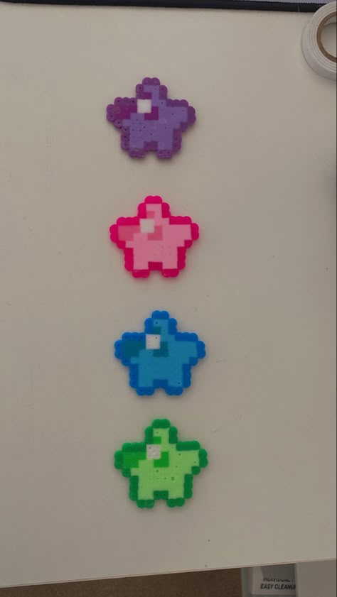 Cute Things To Make With Hama Beads, Pearler Bead Aesthetic, Cute Melty Beads, Pearler Bead Template, Cute Peler Beads Ideas, Pearler Bead Patterns Sanrio, Pixel Beads Pattern, Cute Pearler Beads Ideas Easy, Matching Pearler Beads