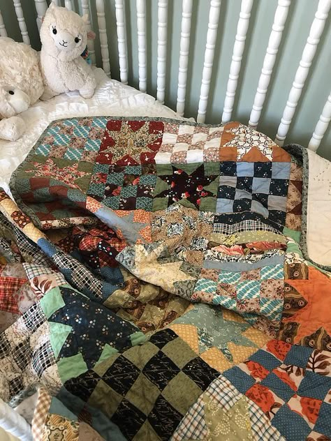 Fall 2018 Quilts 1 & 2 | Blue Elephant Stitches | Bloglovin’ Simple Patchwork Quilt, Blue Elephant, Fall Quilts, Scrappy Quilt, Star Quilts, Blue Elephants, Christmas Quilts, Scrappy Quilts, Patchwork Quilt