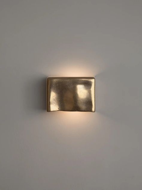 Brass Scape Wall Light by Stem Design For Sale at 1stDibs Art Deco Materials, Wall Lights Design, Upward Lighting, Rustic Vintage Interior Design, Interior Wall Lighting, Modern Wall Lighting, Brass Lights, Brass Wall Lights, Art Deco Lights