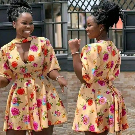 Simple Dresses Casual Classy Short, Ankara Classic Dress Styles, Casual Chiffon Short Gowns, Simple Long Gown Styles For Materials, Classy Short Gowns, Vintage Material Short Gown Style, Latest Short Gown Styles For Material, Simple Short Dresses Classy, Casual Gowns Simple Short