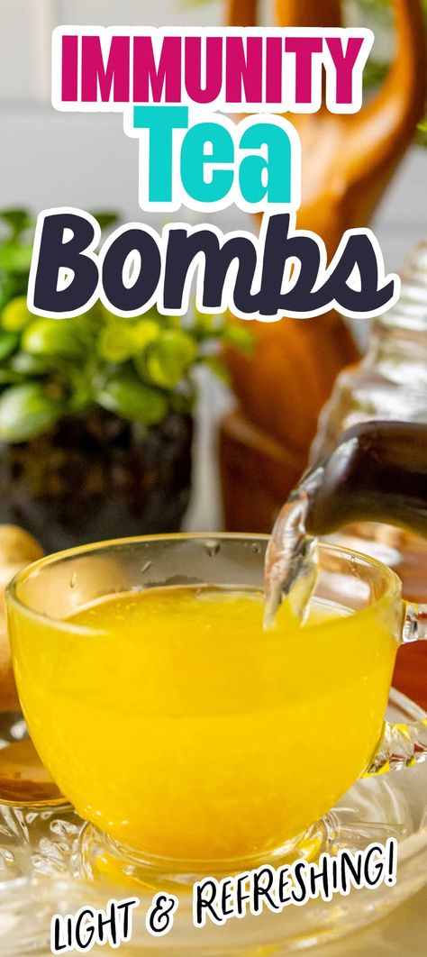 Immunity Tea, Bomb Drinks, Home Remedies For Bronchitis, Immune Boosting Foods, Bombe Recipe, Cold Sores Remedies, Healthy Teas, Natural Cold Remedies, Cold Home Remedies