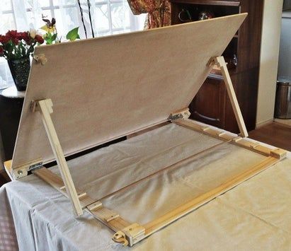 Portable Drafting Table, Table Top Easel, Diy Easel, Table Easel, Puzzle Table, Drawing Desk, Diy Table Top, Puzzle Frame, Artist Easel