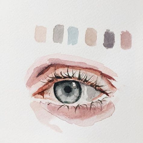 •°•✧ Pinterest - @ Tanyacrumlishx•°•✧ Watercolor Eyes, Drawing Eyes, Seni Dan Kraf, Eye Painting, 수채화 그림, Arte Sketchbook, Arte Inspo, Watercolor Portraits, Eye Drawing