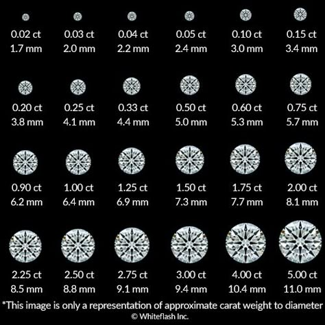 3 Carat Diamond Ring, 5 Carat Diamond Ring, Diamond Carat Size, 3 Carat Diamond, Diamond Size Chart, Moissanite Necklace, Types Of Diamonds, Colorless Diamond, Diamond Guide