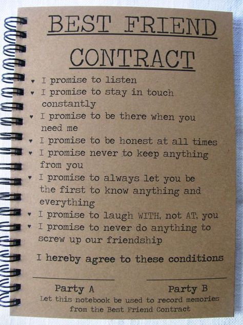 Best Friend Contract - 5 x 7 journal Bff Rules, Best Friend Contract, Friend Contract, Best Friend Application, Friend Application, Friends Journal, Friend Things, Friend Stuff, طابع بريدي