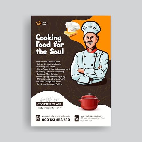 Chef job hiring flyer or poster and rest... | Premium Vector #Freepik #vector Chef Poster, Chef Character, Chef Job, Hiring Flyer, Hiring Poster, Chef Jobs, Job Poster, Restaurant Poster, Food Flyer