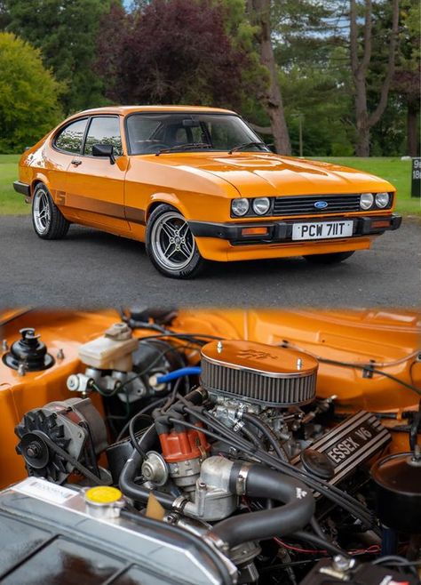 Auto Ford, Ford Granada, Classic Race Cars, Ford Car, Ford Capri, Old Fords, Ford Classic Cars, Sporty Design, Orange Crush