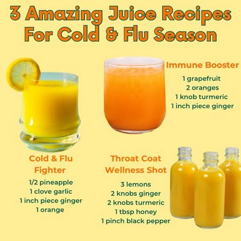 Flu season got you down?🤧 Don't reach for sugary drinks! These cold-pressed juice recipes are packed with vitamins and immune-boosting ingredients to help you fight back naturally💪 👉Try our juice cleanses! Order now at www.twissted.life 👉Follow us for more updates, recipes, and more! @highlight @followers #twissted #twisstedlife #twisstedlifestyle #JuiceWithMe #TwisstedJuiceCleanse #ColdPressedGoodness #foryoupage #trending #juicetok #juicecleanse #plantbased #juicedetox #juicedetoxchalle... Juice For Respiratory, Smoothies For Sickness, Winter Juice Recipes, Inflammation Shots, Juice For Sore Throat, Homemade Wellness Shots, Juice For Colds, Health Juice Recipes, Cold Pressed Juice Recipes