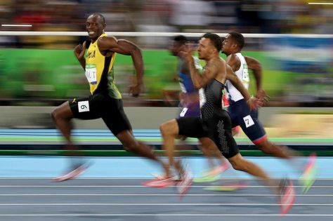 Usain Bolt 100-Meter-Dash-Photo Memes Usain Bolt Memes, Cool Runnings, Katie Ledecky, 2016 Olympic Games, Overwatch Memes, Rio 2016 Olympics, Rio Olympics 2016, Ju Jitsu, Usain Bolt