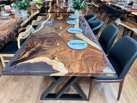 Luxurious Dining Table, Epoxy Table Top, Epoxy Countertop, Slab Table, Epoxy Resin Table, Luxury Table, River Table, Kitchen Dining Tables, Live Edge Table