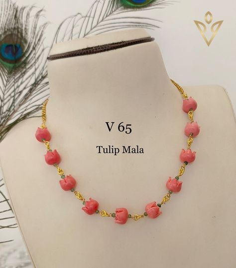 Coral Beads Necklace Indian Gold, Simple Coral Necklace Indian Gold, Coral Jewelry Indian Gold Chains, Tulip Coral Beads Jewellery, Coral Pendant Indian Gold, Fashion Jewelry Necklaces Gold, Kids Gold Jewelry, Unique Beaded Jewelry, Gold Pearl Jewelry