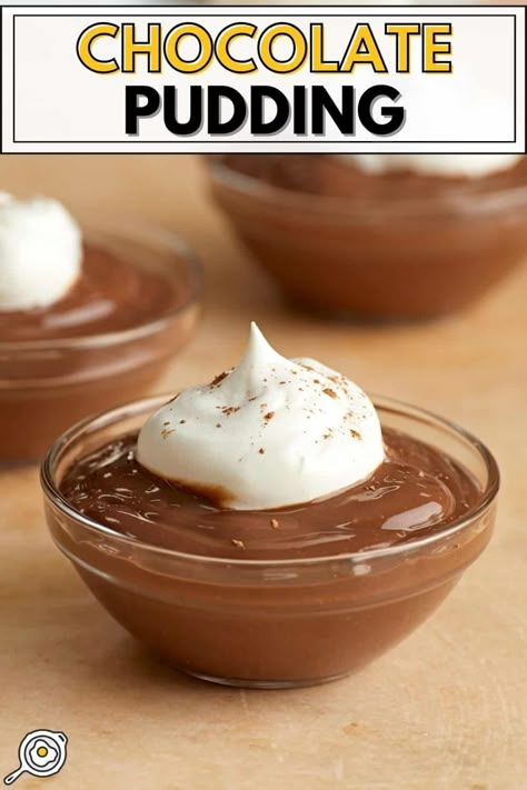 Easy Chocolate Pudding Microwave Chocolate Pudding, Budget Bytes Recipes, Chocolate Pudding Cups, Easy Chocolate Pudding, Chocolate Pudding Desserts, Homemade Chocolate Pudding, Chocolate Pudding Recipes, No Bake Recipes, Pudding Mousse