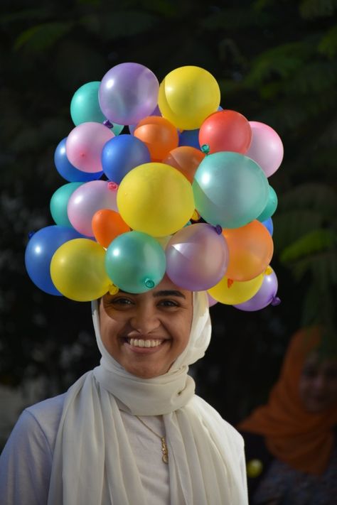 Crazy Hat Day Ideas, Crazy Hat, Crazy Hat Day, Ideas For Teachers, Silly Hats, Funky Hats, Colorful Balloons, Hat Day, Crazy Hats