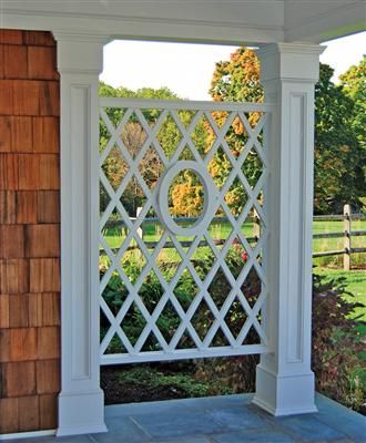 Porch Lattice, Climbing Plants Outdoor, Walpole Outdoors, Lattice Panels, Lattice Wall, Plants Outdoor, Porch Railing, Outdoor Privacy, Up House