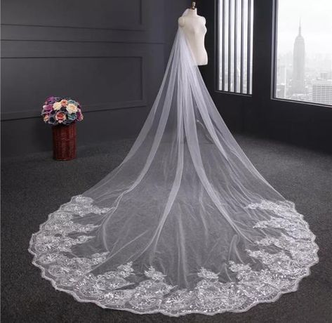 Cheap Wedding Veil, Bellas Wedding, Mantilla Veil Wedding, Cathedral Length Wedding Veil, Extra Wedding, Tulle Wedding Veil, Long Veil Wedding, Cathedral Bridal Veils, Cathedral Wedding Veils