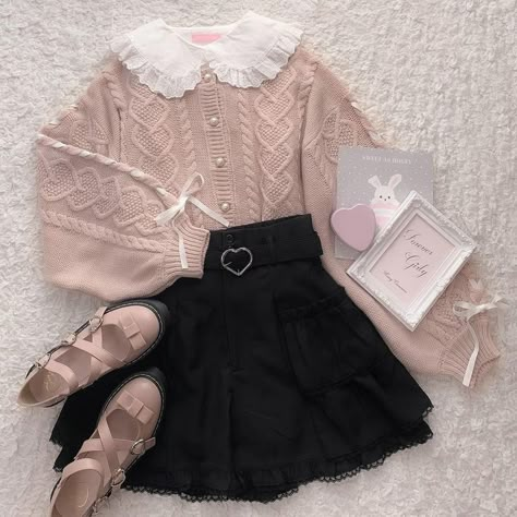 Old Dress, Jirai Kei, Kawaii Fashion Outfits, Swaggy Outfits, Really Cute Outfits, Kawaii Clothes, Girly Outfits, Soft Girl, Kawaii Fashion