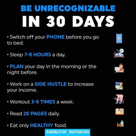 Be Unrecognizable, Circle Of Control, What Makes A Man, 7 Day Challenge, Get My Life Together, Motivation Quote, Health Knowledge, Planning Your Day, Make A Man