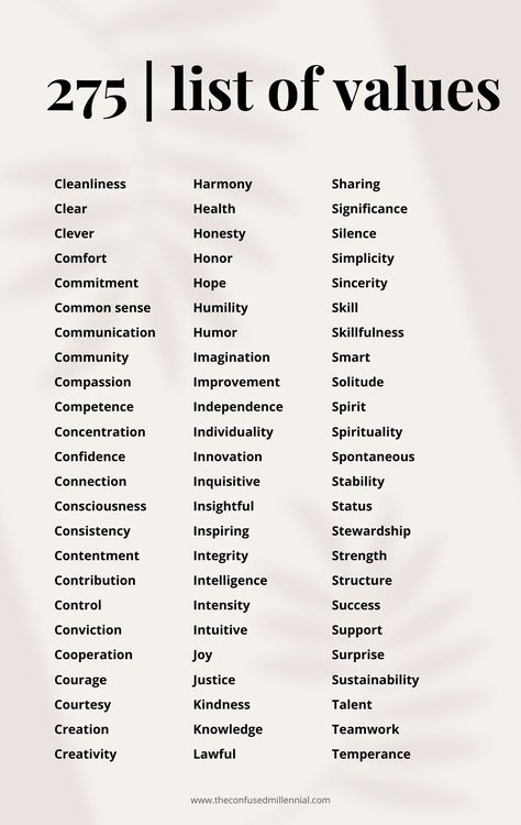 Ultimate List Of Values: 275 Core Beliefs + Personal Values With Meanings For Kids & Adults Discover Your Values, What Are My Core Values, Positive Core Beliefs, Personal Core Values List, Personal Values List, What Are My Values, Loyalty Out Values Everything, Self Improvement List, Core Values List