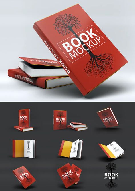 Book Cover Design Ideas Templates, Background For Book Cover, Cover Page Design Ideas, Box Cover Design, Red Book Cover, Book Cover Mockup Free, Website Mockup Design, Logo Mockup Design, Book Marketing Plan