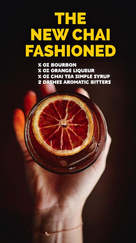 Just reminiscing about this  shoot with my bud, Jess Rehs for this cocktail - its a chai old fashioned riff and you can never go wrong with it. Chai Old Fashioned, Aromatic Bitters, Chai Tea, Simple Syrup, Liqueur, Old Fashioned, Tea, Canning