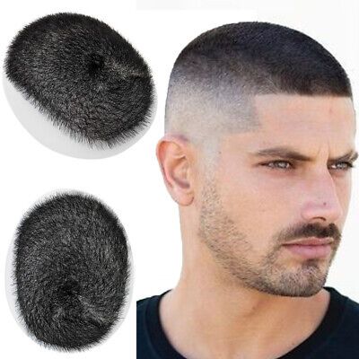 ad eBay - Buzz Cut Human Hair Toupee for Men Hairpiece Replacement System Skin Pu Base Wig - Buy Now, click the link (eBay) Wig Buy, Mens Toupee, Hair Toupee, Hair Tape, Buzz Cut, Styling Products, Clip Ins, Hair Pieces, Hair Clip