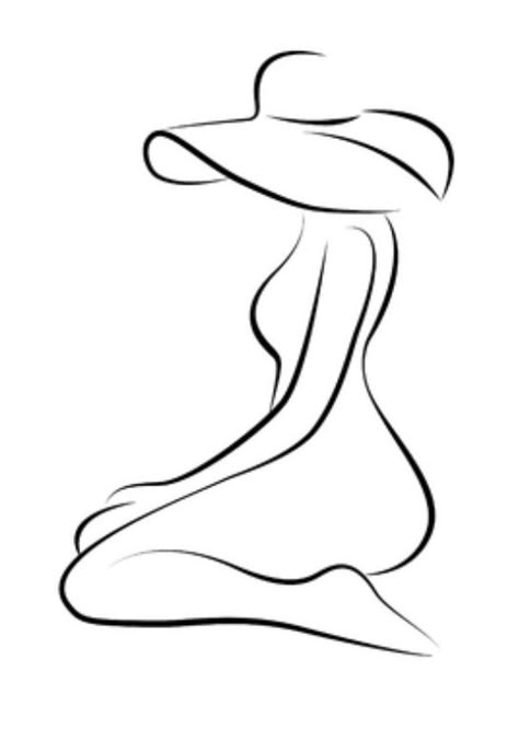 How To Draw A Silhouette Of A Woman, Body Silhouette Art, African Drawings, Lips Painting, Body Outline, Human Body Drawing, Indian Women Painting, Pencil Drawing Tutorials, Pencil Sketch Images